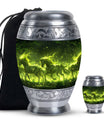 Majestic Green Unicorn Cremation Urn - Urns For Women Ashes