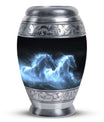 White Horse Cremation Urn - Adult Urns For Human Ashes Women