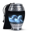 White Horse Cremation Urn - Adult Urns For Human Ashes Women