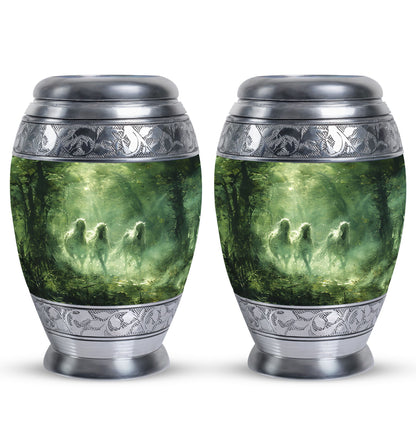 Personalized Unicorn Cremation Urn for Human Ashes - 10-inch, 200 cu in - Yatskia