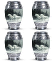 White Horse & Snow Urn - Urns For Human Ashes Adult Large