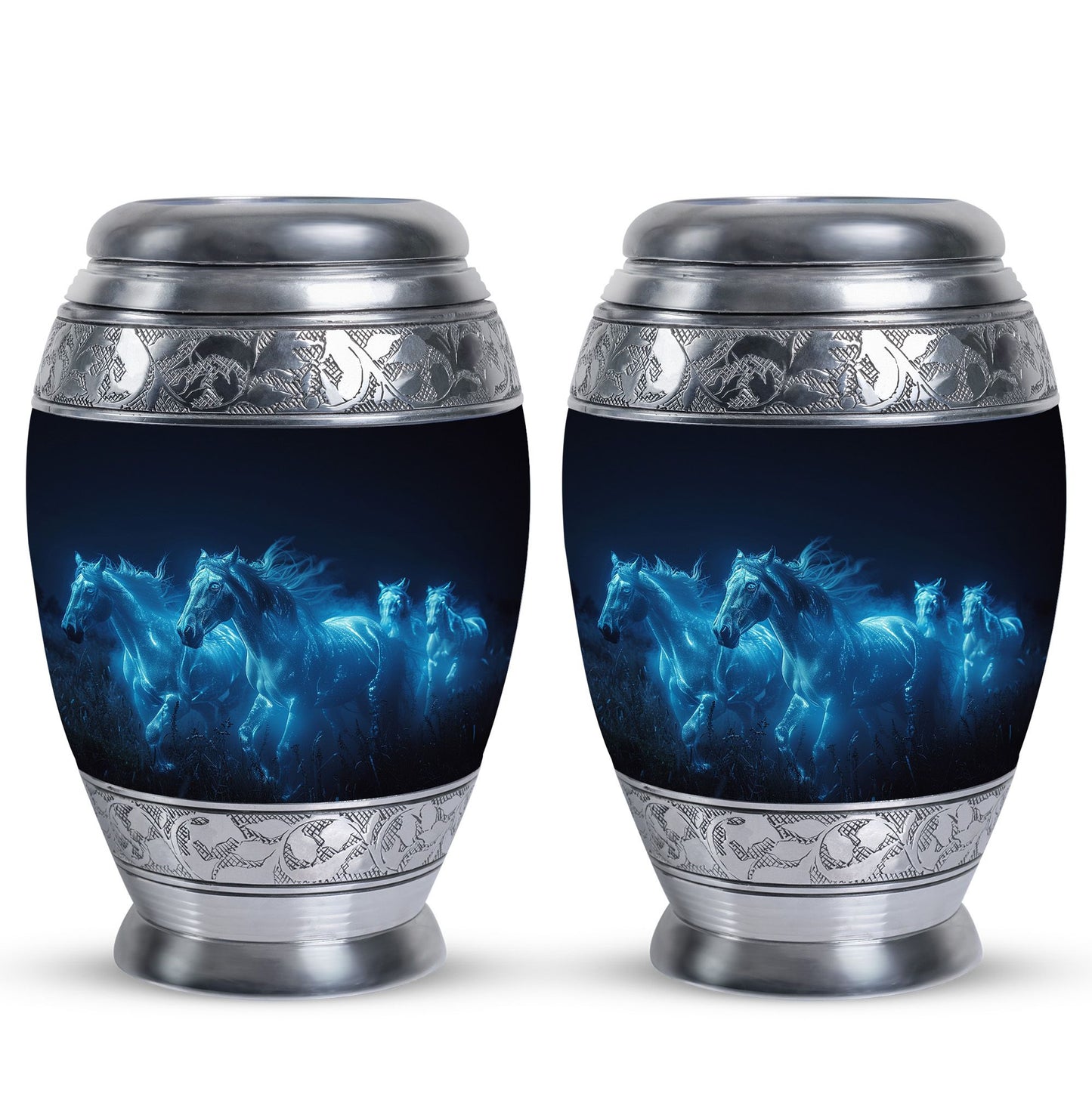 Personalized Horse Memorial Urn for Human Ashes - 10-inch, 200 cu in - Yatskia