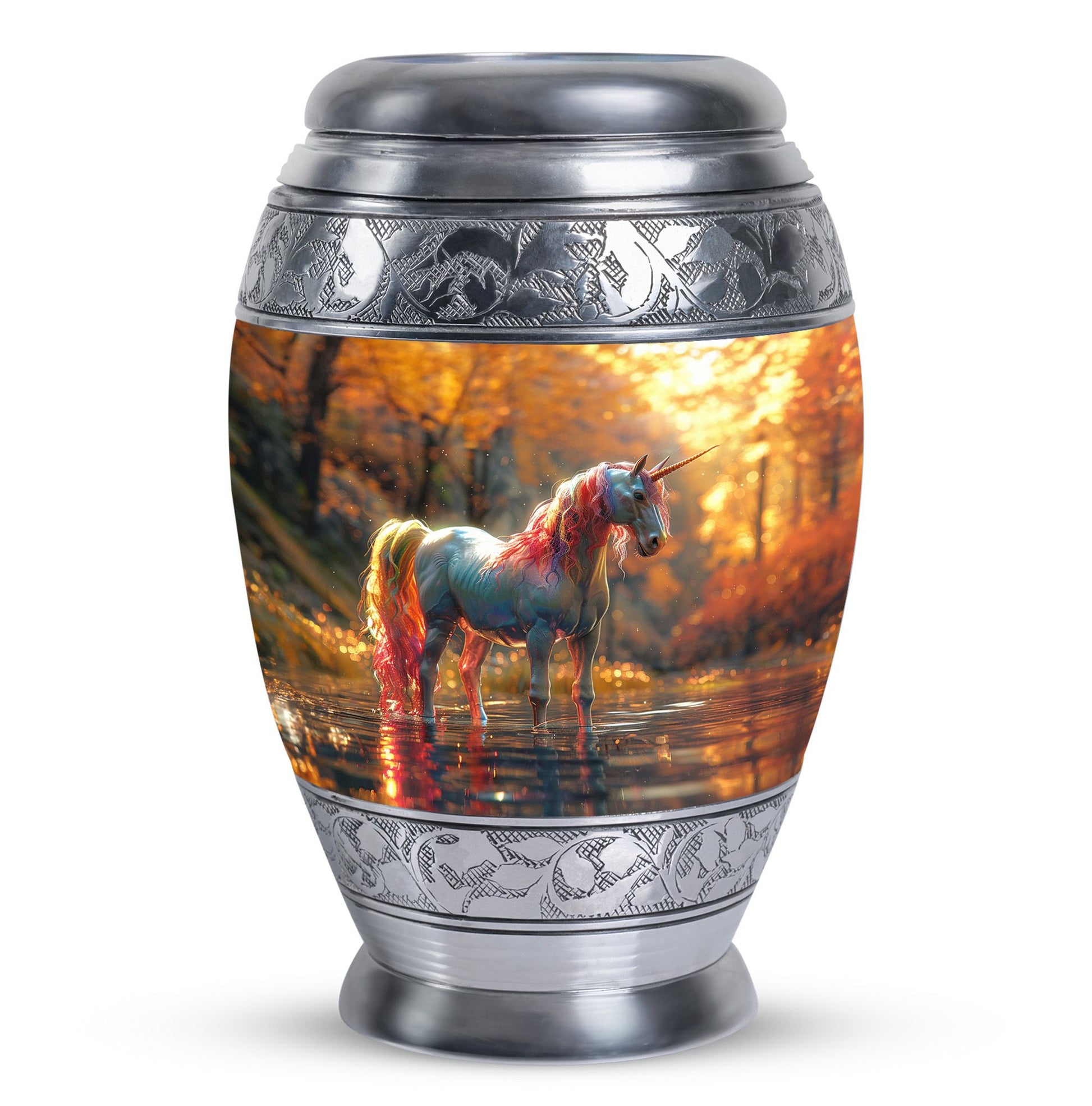 Autumn Magic Horse Cremation Urns For Human Ashes - Funeral Urns For Adult