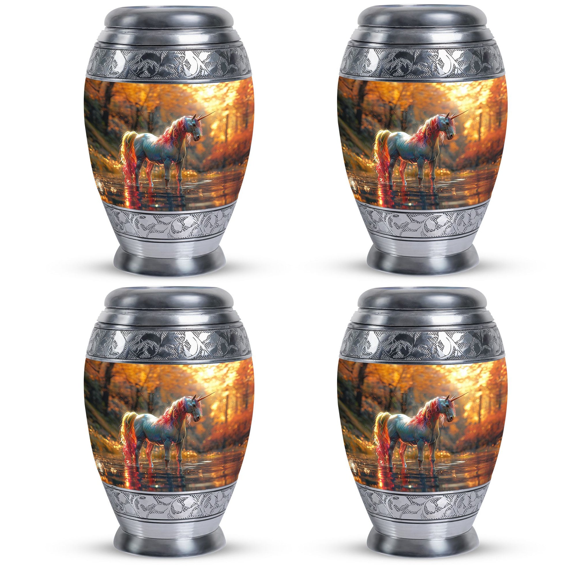 Autumn Magic Horse Cremation Urns For Human Ashes - Funeral Urns For Adult