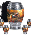 Autumn Magic Horse Cremation Urns For Human Ashes - Funeral Urns For Adult