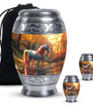 Autumn Magic Horse Cremation Urns For Human Ashes - Funeral Urns For Adult