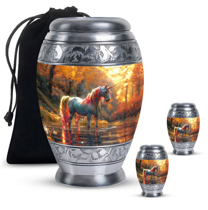 Personalized Horse Cremation Urn for Human Ashes - 10-inch, 200 cu in - Yatskia