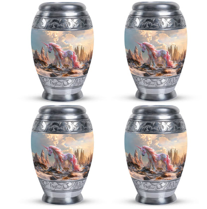 Personalized Unicorn Memorial Urn for Human Ashes - 10-inch, 200 cu in - Yatskia