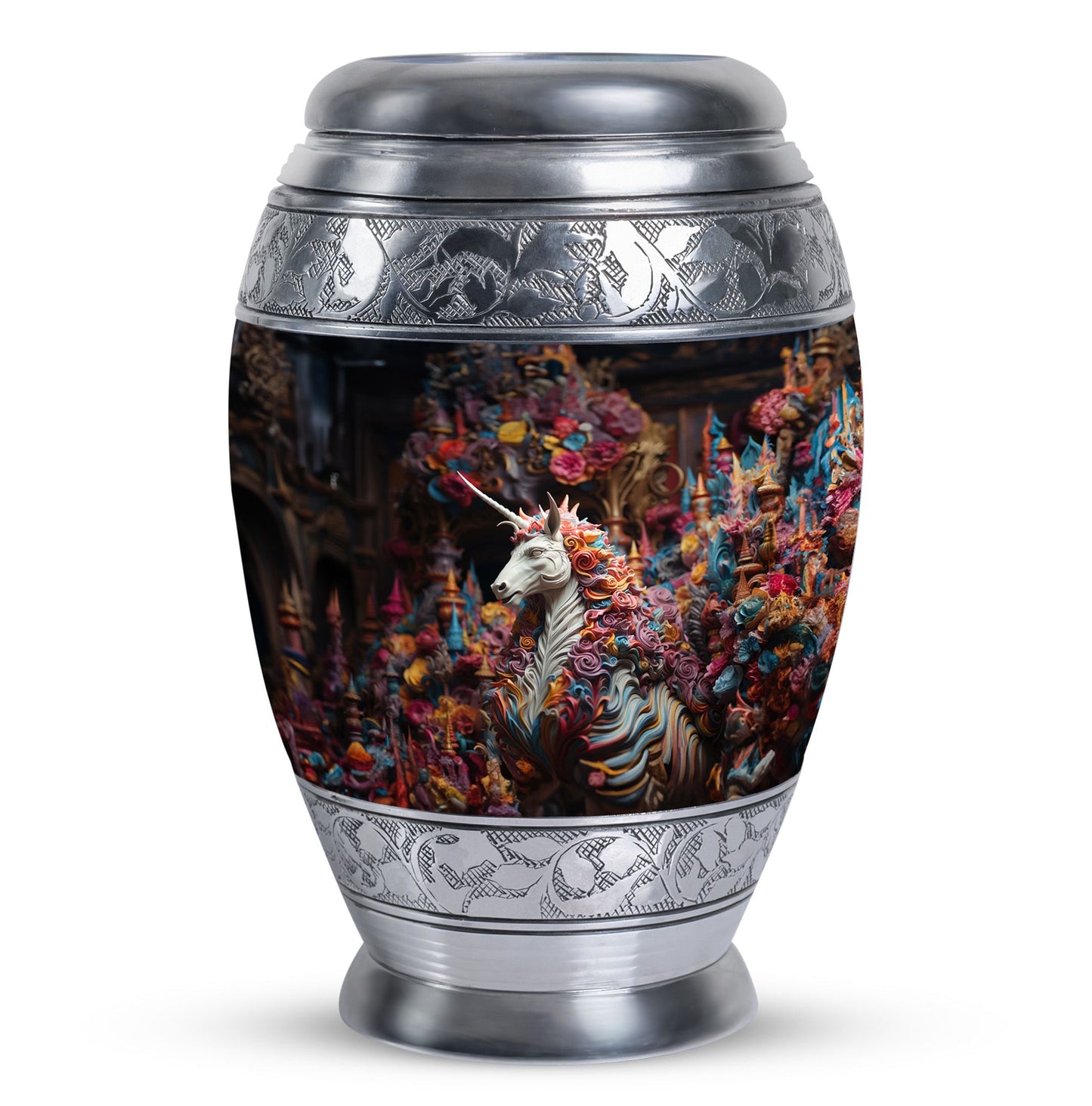 Personalized Horse Cremation Urn for Mom - 10-inch, 200 cu in - Yatskia