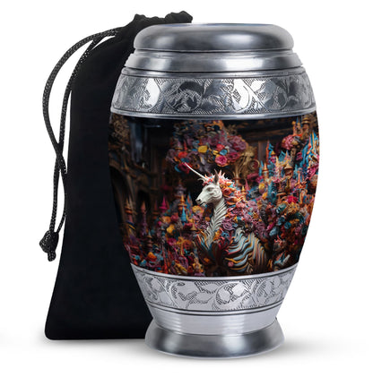 Personalized Horse Cremation Urn for Mom - 10-inch, 200 cu in - Yatskia