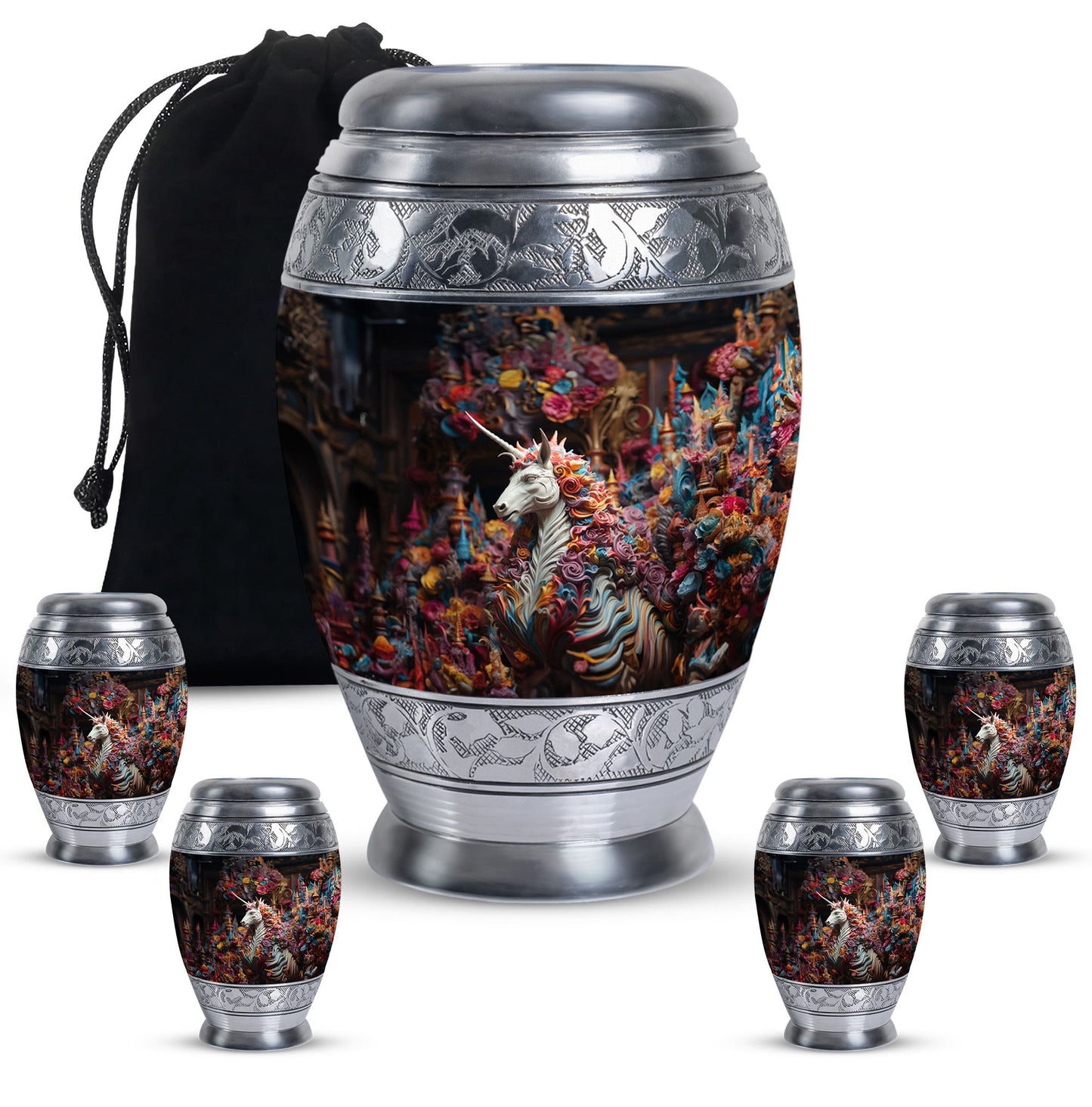 Personalized Horse Cremation Urn for Mom - 10-inch, 200 cu in - Yatskia