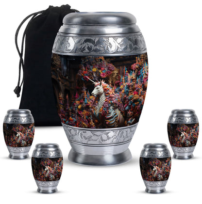 Personalized Horse Cremation Urn for Mom - 10-inch, 200 cu in - Yatskia