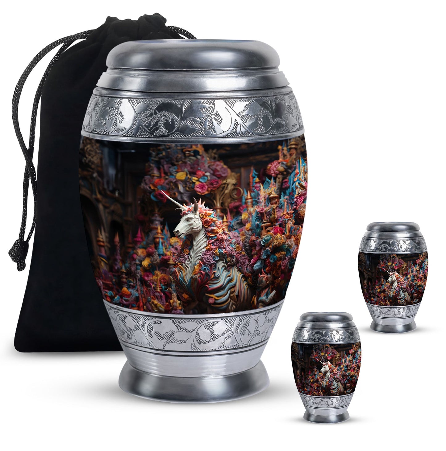 Personalized Horse Cremation Urn for Mom - 10-inch, 200 cu in - Yatskia