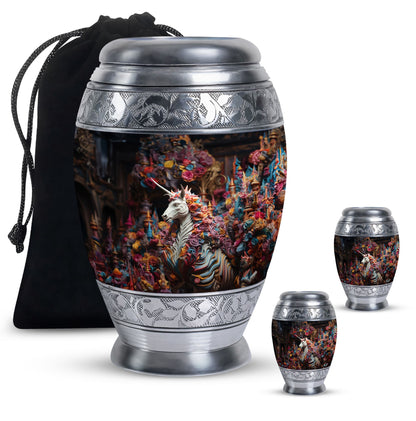 Personalized Horse Cremation Urn for Mom - 10-inch, 200 cu in - Yatskia