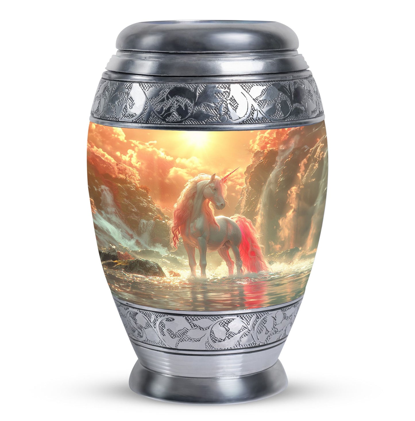 Personalized Mother Memorial Urn for Mom - 10-inch, 200 cu in - Yatskia