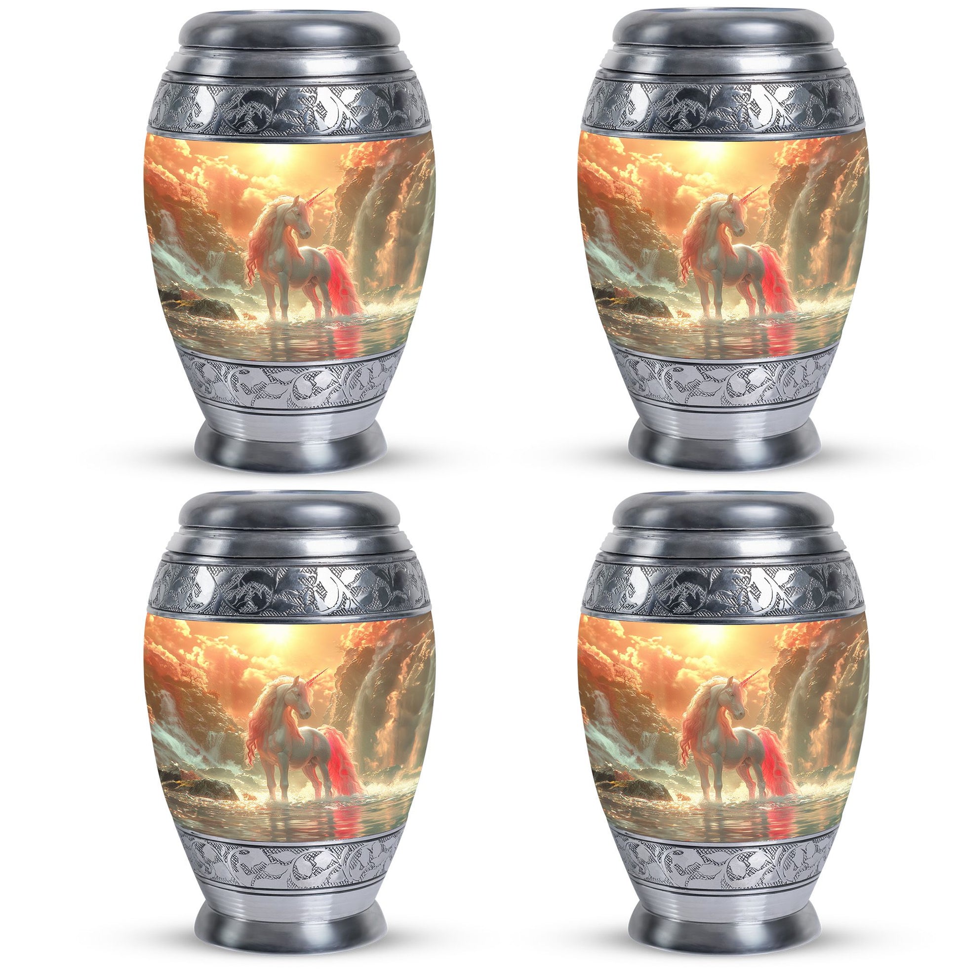 Mystical Dawn Unicorn Cremation Urns For Human Ashes - Large Urn For Mom