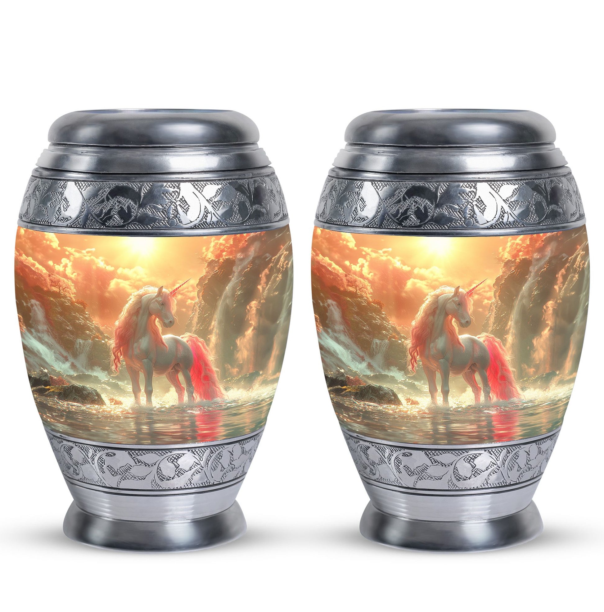 Mystical Dawn Unicorn Cremation Urns For Human Ashes - Large Urn For Mom