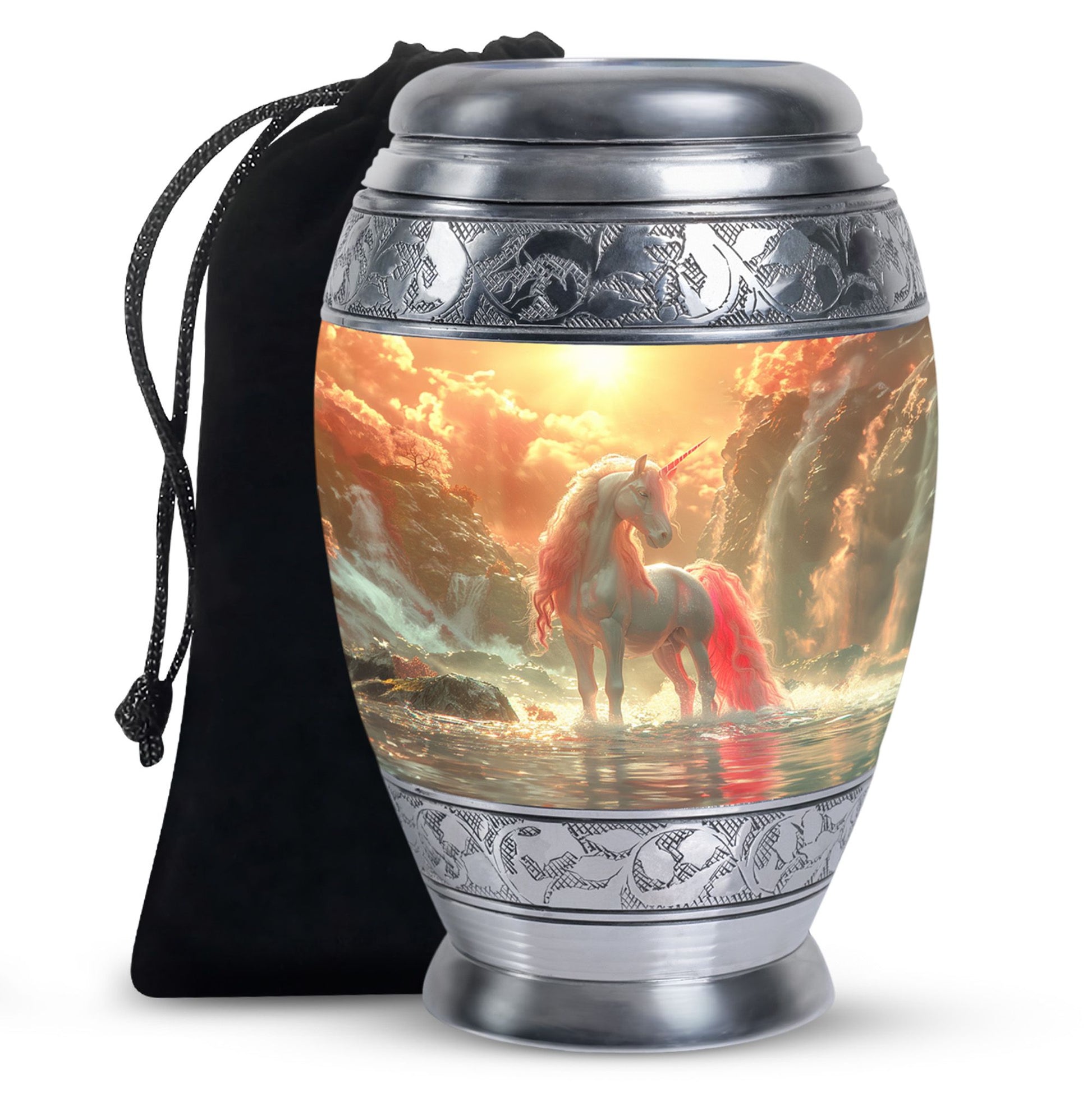 Mystical Dawn Unicorn Cremation Urns For Human Ashes - Large Urn For Mom