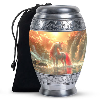 Personalized Mother Memorial Urn for Mom - 10-inch, 200 cu in - Yatskia