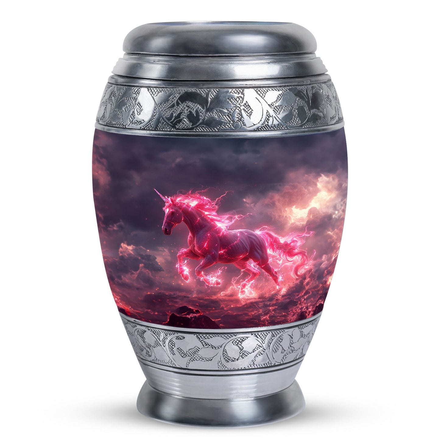 Personalized Unicorn Cremation Urn for Men - 10-inch, 200 cu in - Yatskia