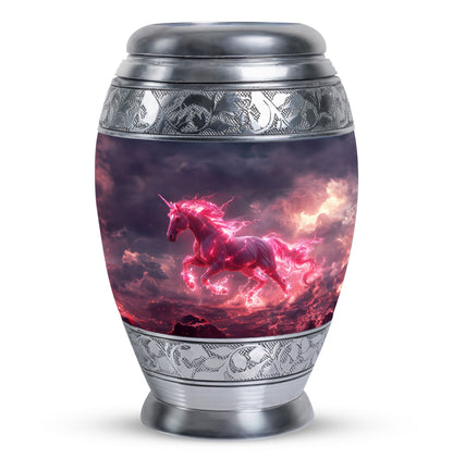 Personalized Unicorn Cremation Urn for Men - 10-inch, 200 cu in - Yatskia