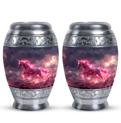Personalized Unicorn Cremation Urn for Men - 10-inch, 200 cu in - Yatskia