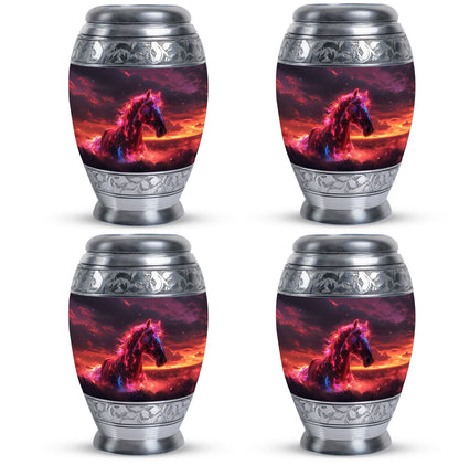 Personalized Horse Keepsake Urn for Human Ashes - 10-inch, 200 cu in - Yatskia