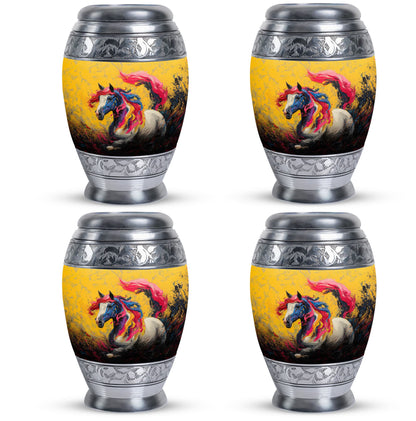 Personalized Horse Cremation Urn for Adult - 10-inch, 200 cu in - Yatskia