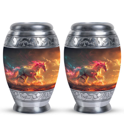Personalized Unicorn Cremation Urn for Men & Women - 10-inch, 200 cu in - Yatskia