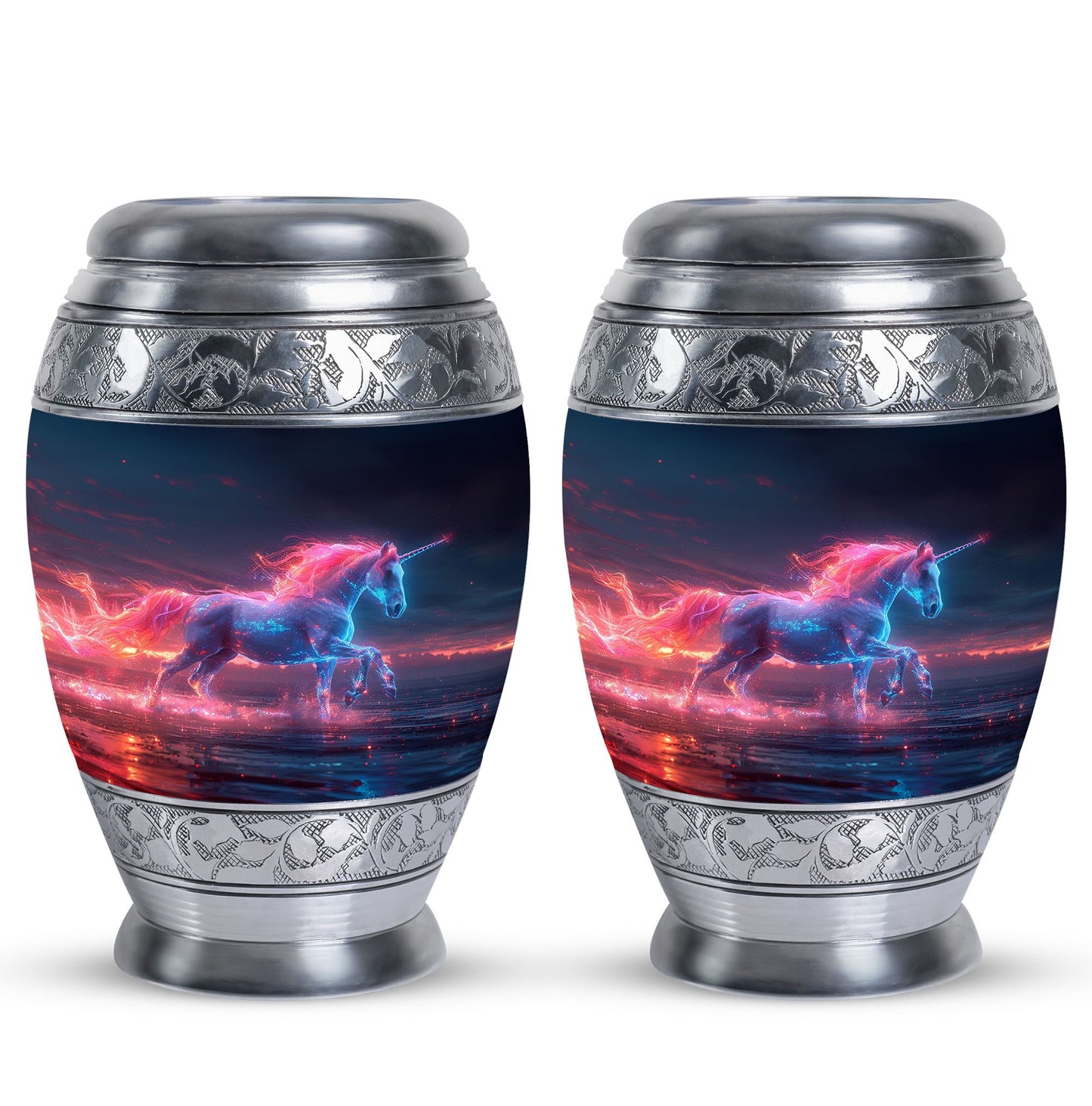 Personalized Horse Cremation Urn for Women - 10-inch, 200 cu in - Yatskia