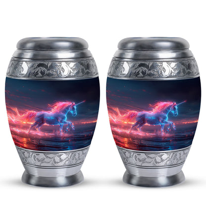 Personalized Horse Cremation Urn for Women - 10-inch, 200 cu in - Yatskia
