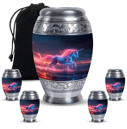 Personalized Horse Cremation Urn for Women - 10-inch, 200 cu in - Yatskia
