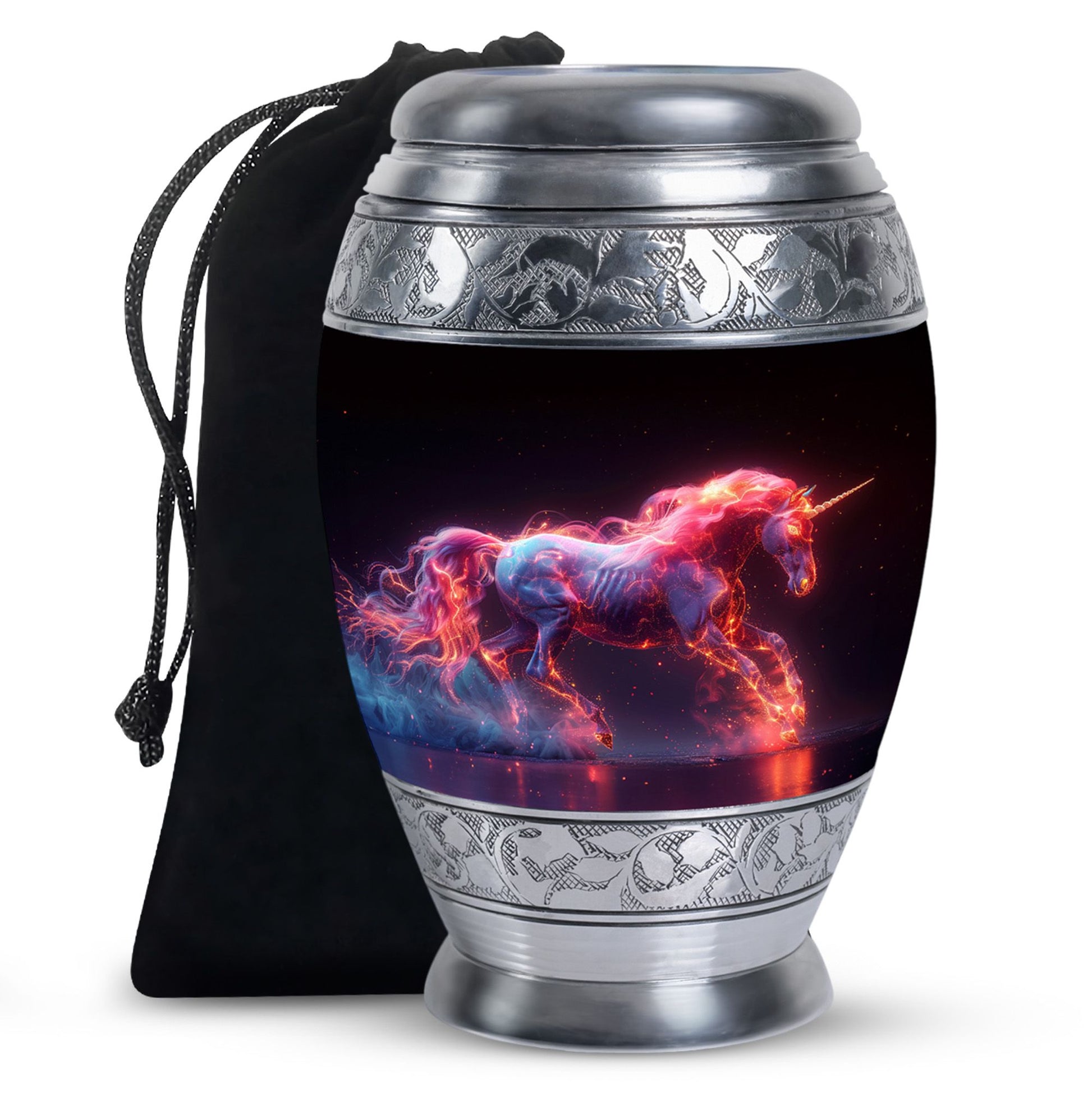 Cosmic Unicorn Cremation Urns For Human Ashes - Funeral Urn For Adult