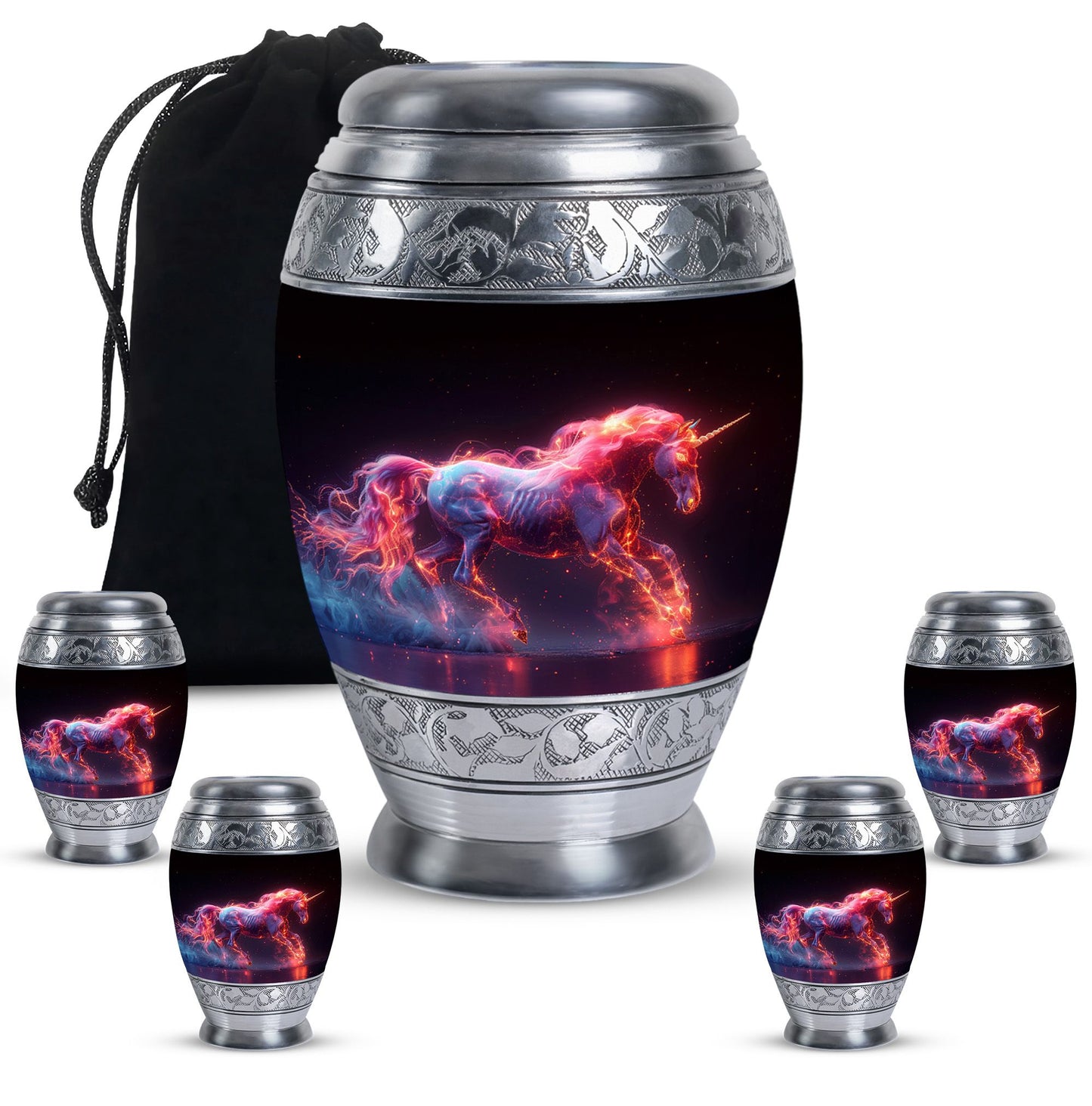 Personalized Unicorn Cremation Urn for Adult - 10-inch, 200 cu in - Yatskia