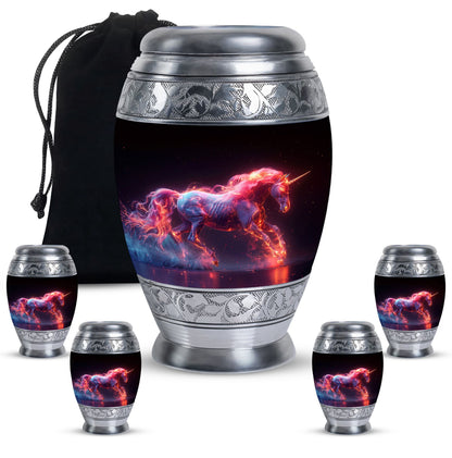 Personalized Unicorn Cremation Urn for Adult - 10-inch, 200 cu in - Yatskia