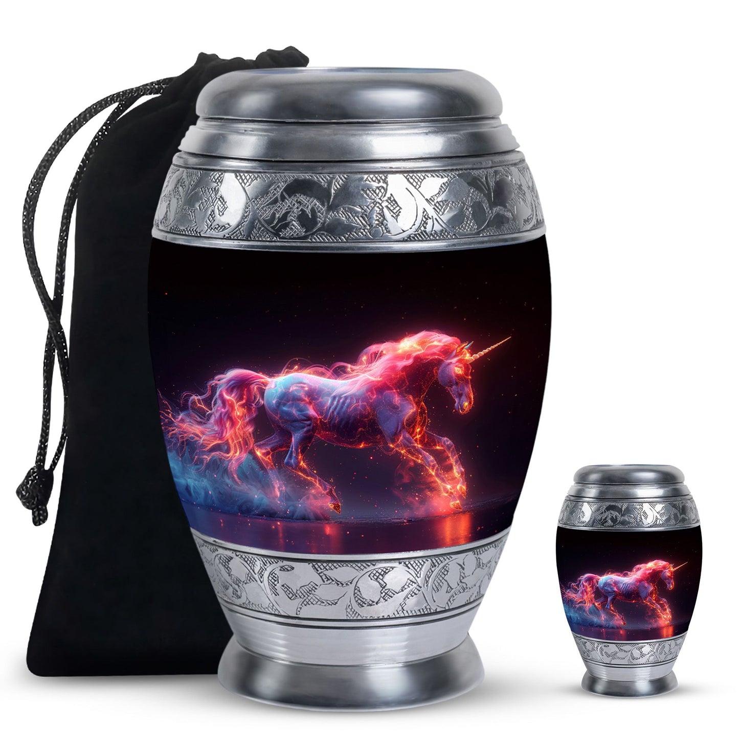 Personalized Unicorn Cremation Urn for Adult - 10-inch, 200 cu in - Yatskia