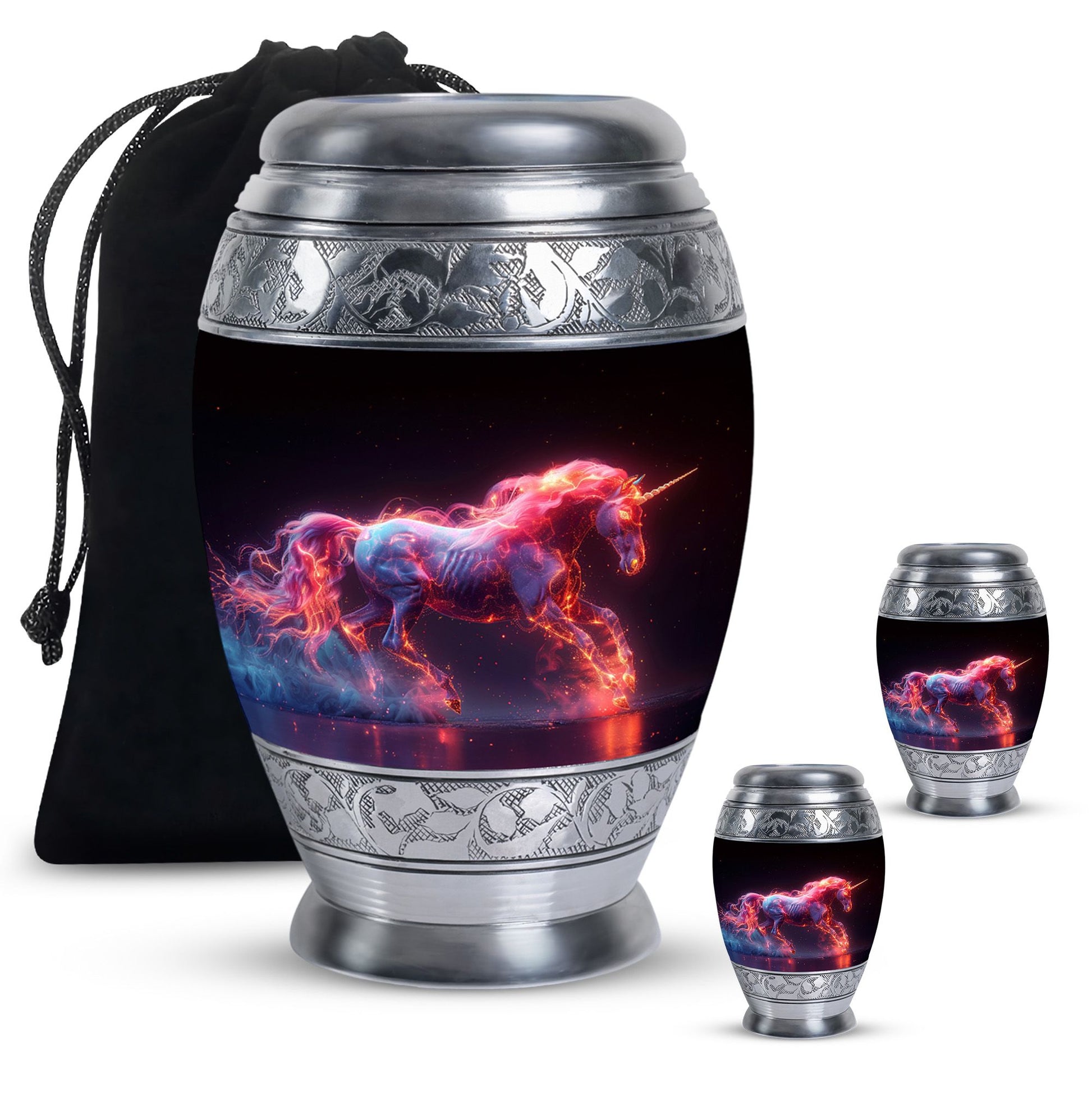 Cosmic Unicorn Cremation Urns For Human Ashes - Funeral Urn For Adult