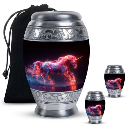 Personalized Unicorn Cremation Urn for Adult - 10-inch, 200 cu in - Yatskia