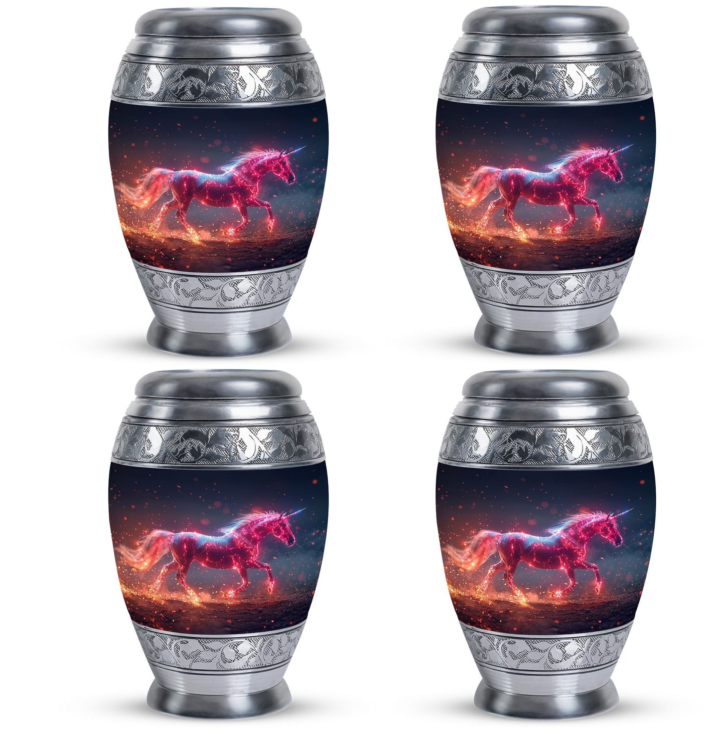 Personalized Unicorn Cremation Urn for Women - 10-inch, 200 cu in - Yatskia
