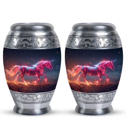 Personalized Unicorn Cremation Urn for Women - 10-inch, 200 cu in - Yatskia
