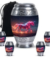 Sparkling Unicorn Cremation Urns Large & Small Combo For Women & Men