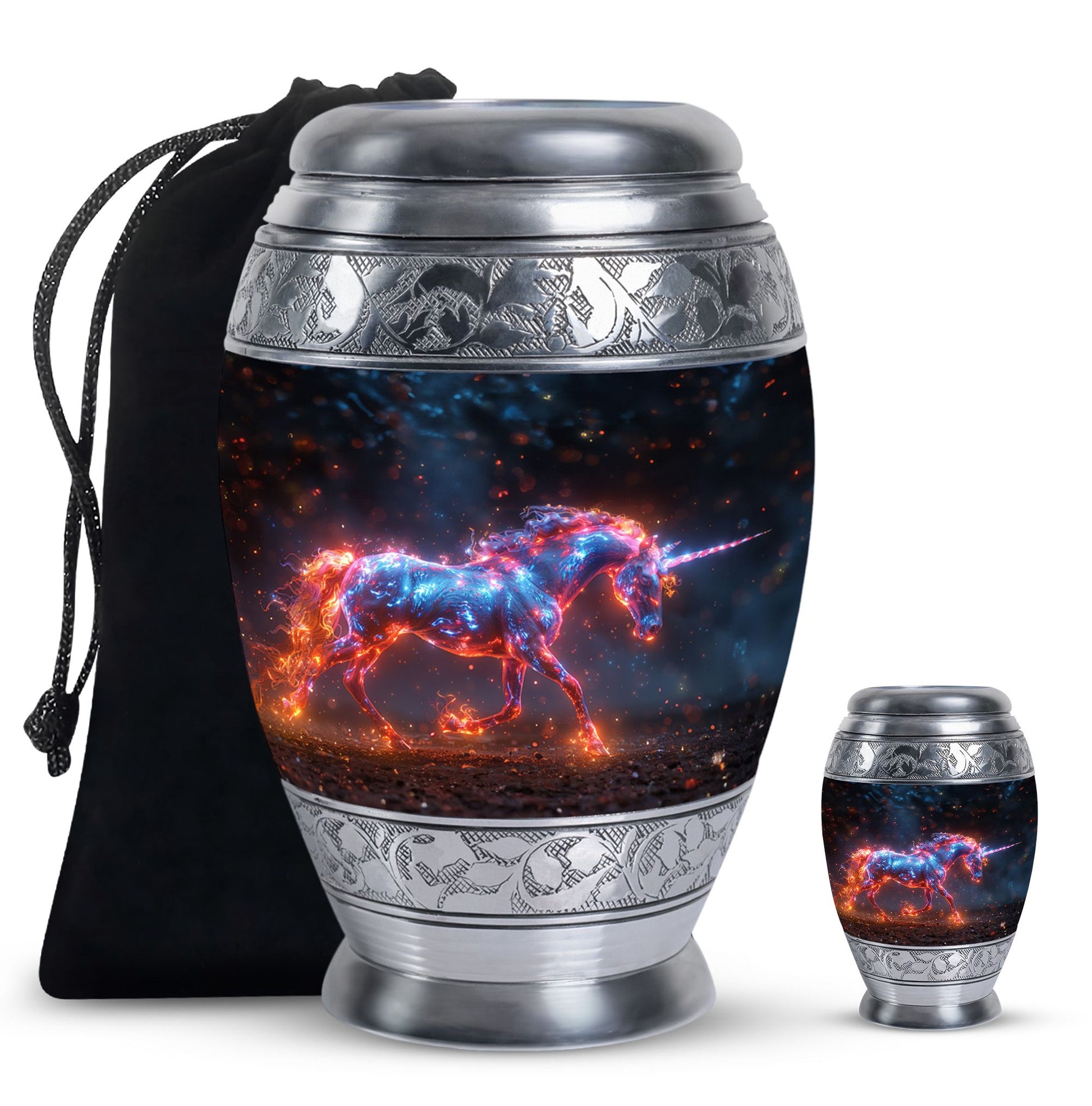 Supernova Steed Unicorn Cremation Urns For Human Ashes - Funeral Urn