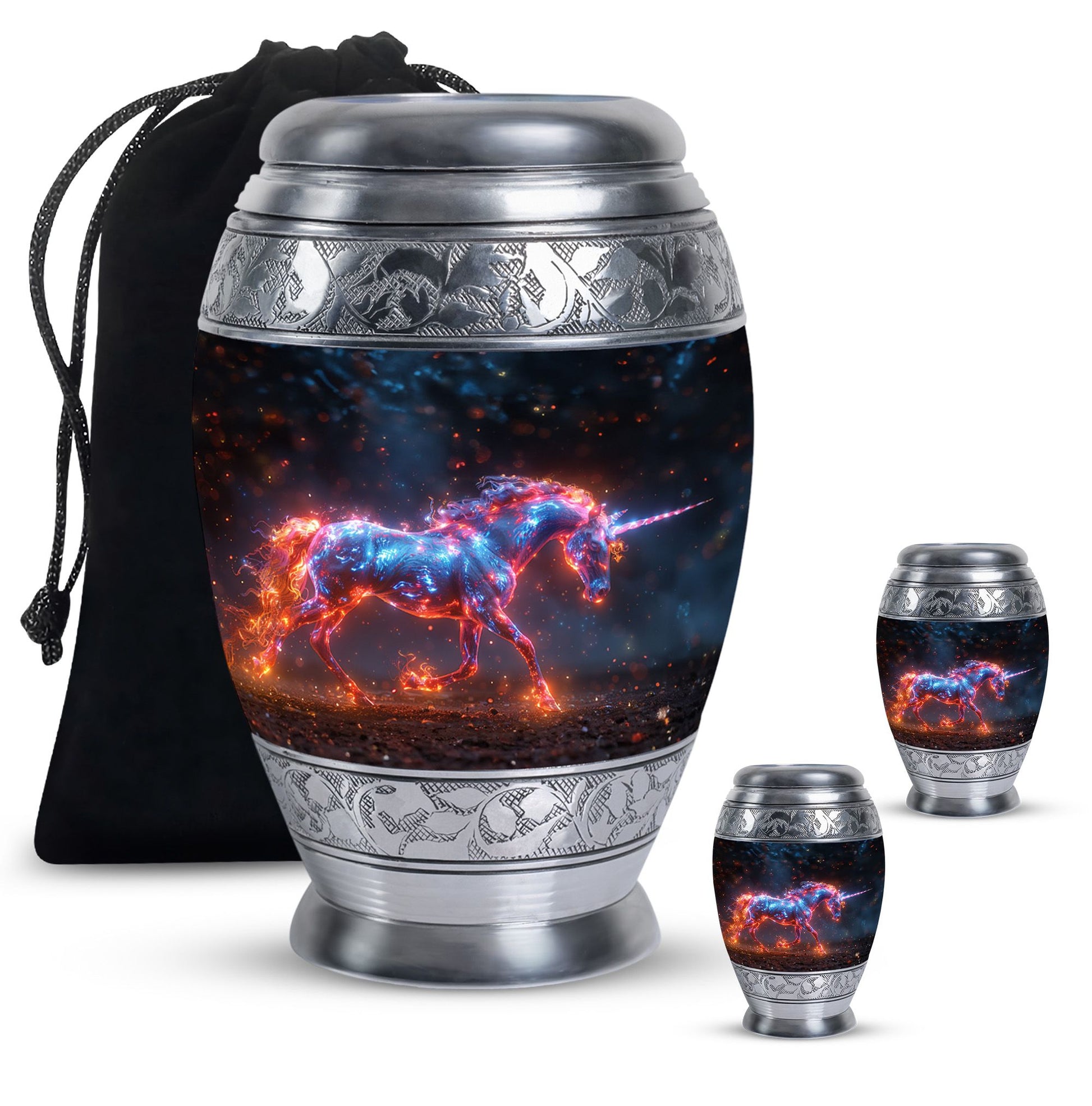 Supernova Steed Unicorn Cremation Urns For Human Ashes - Funeral Urn