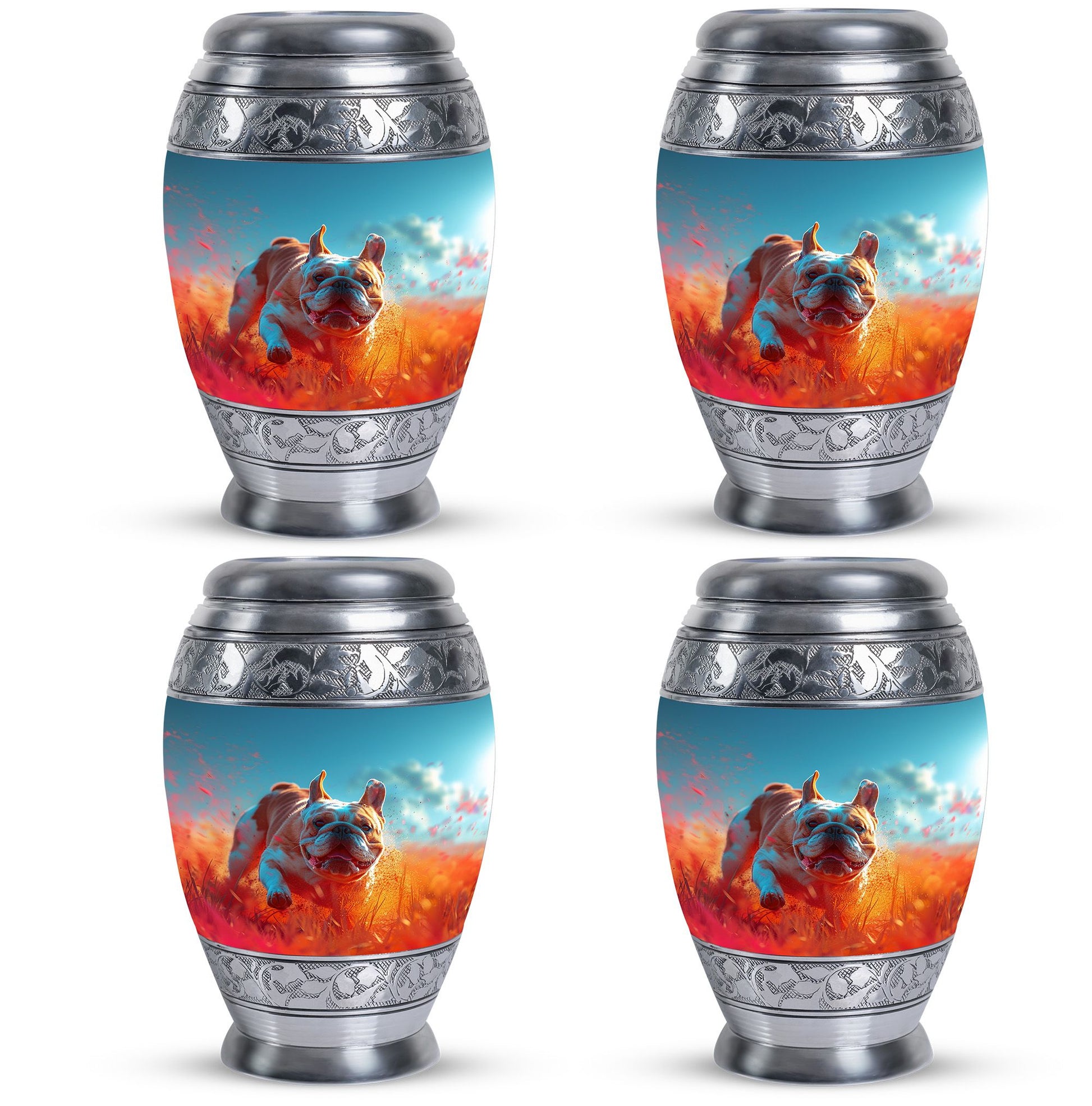 Bulldog Burial Urn - Large Pet Urns For Ashes