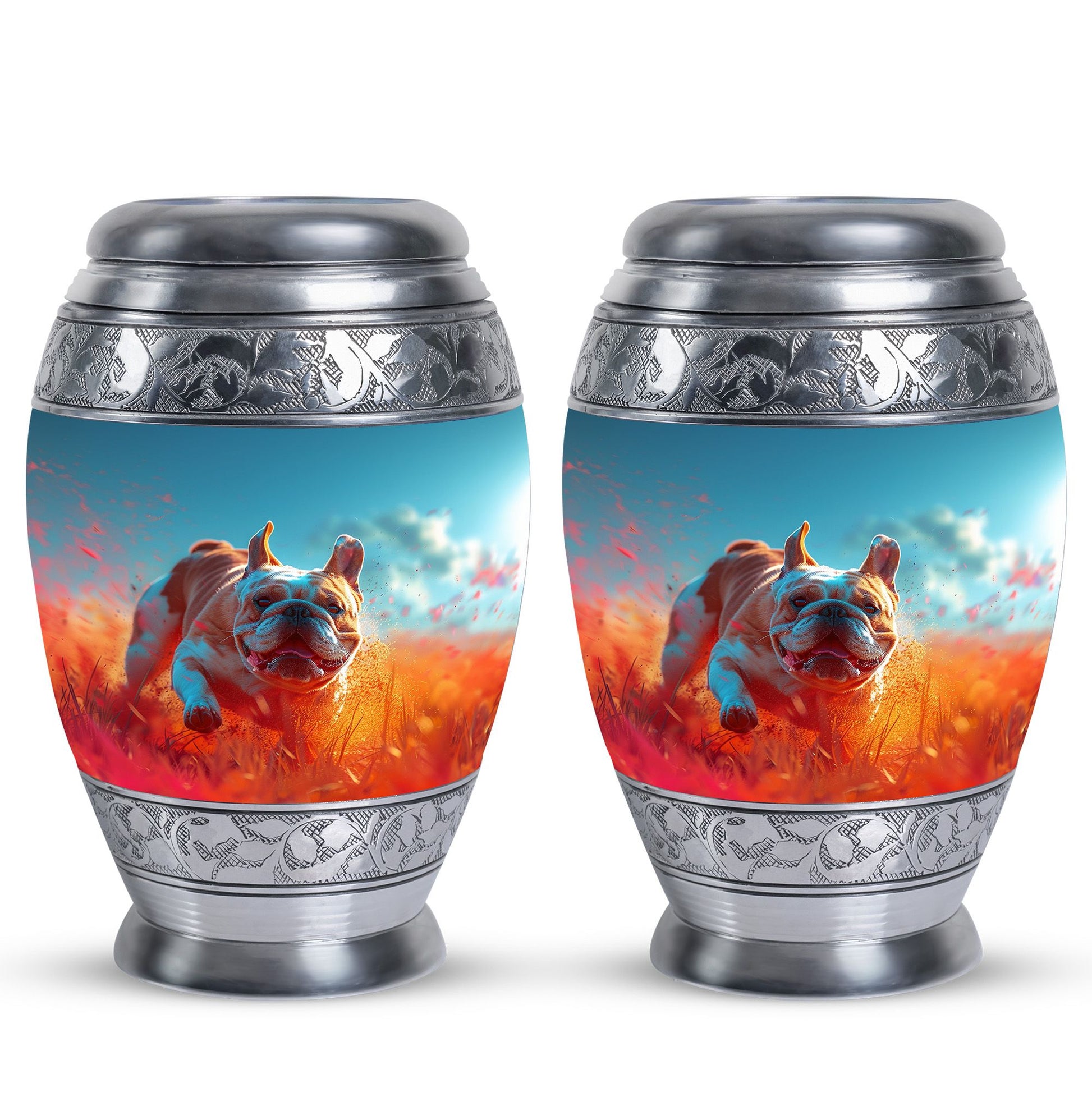 Bulldog Burial Urn - Large Pet Urns For Ashes