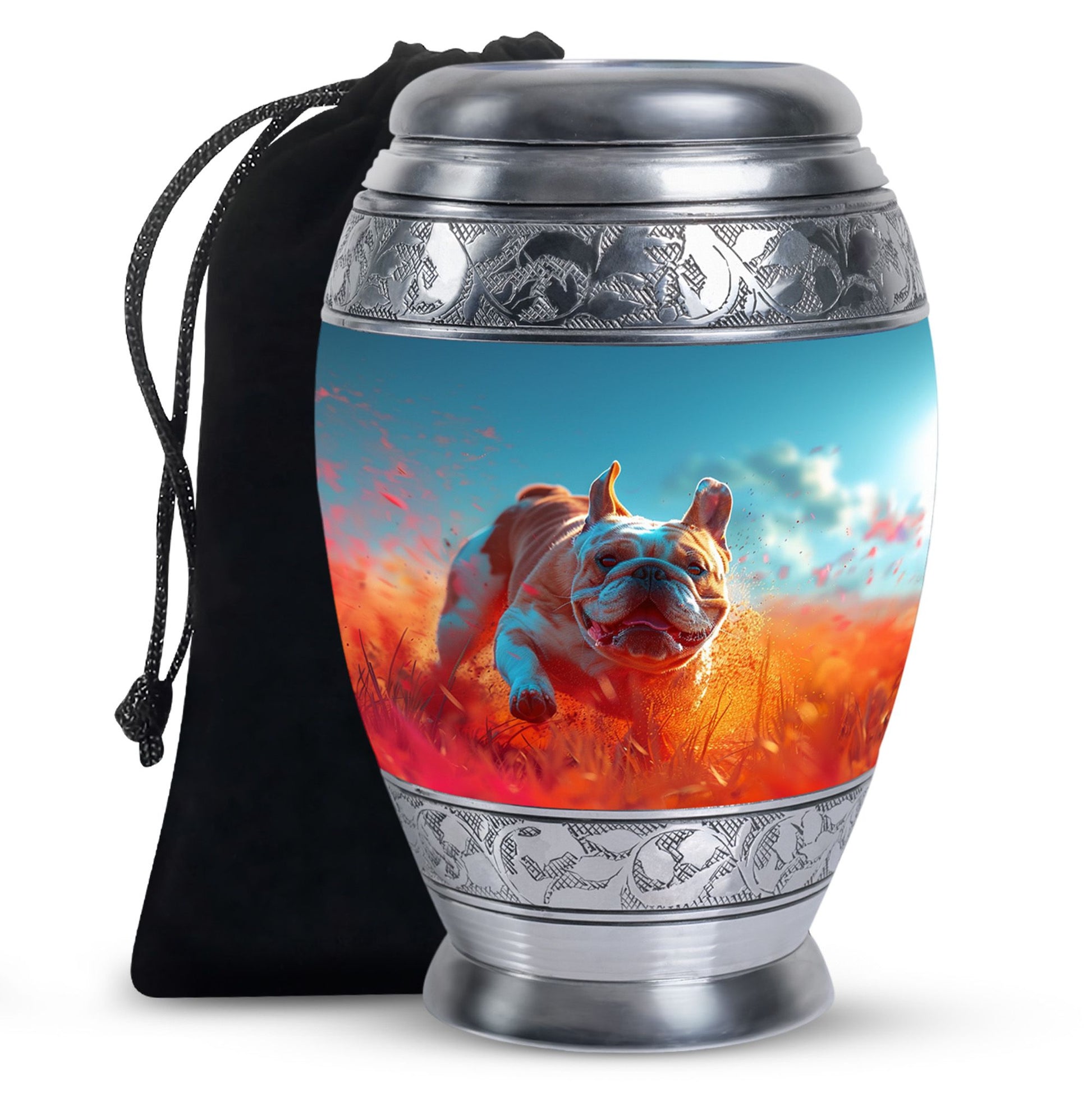 Bulldog Burial Urn - Large Pet Urns For Ashes