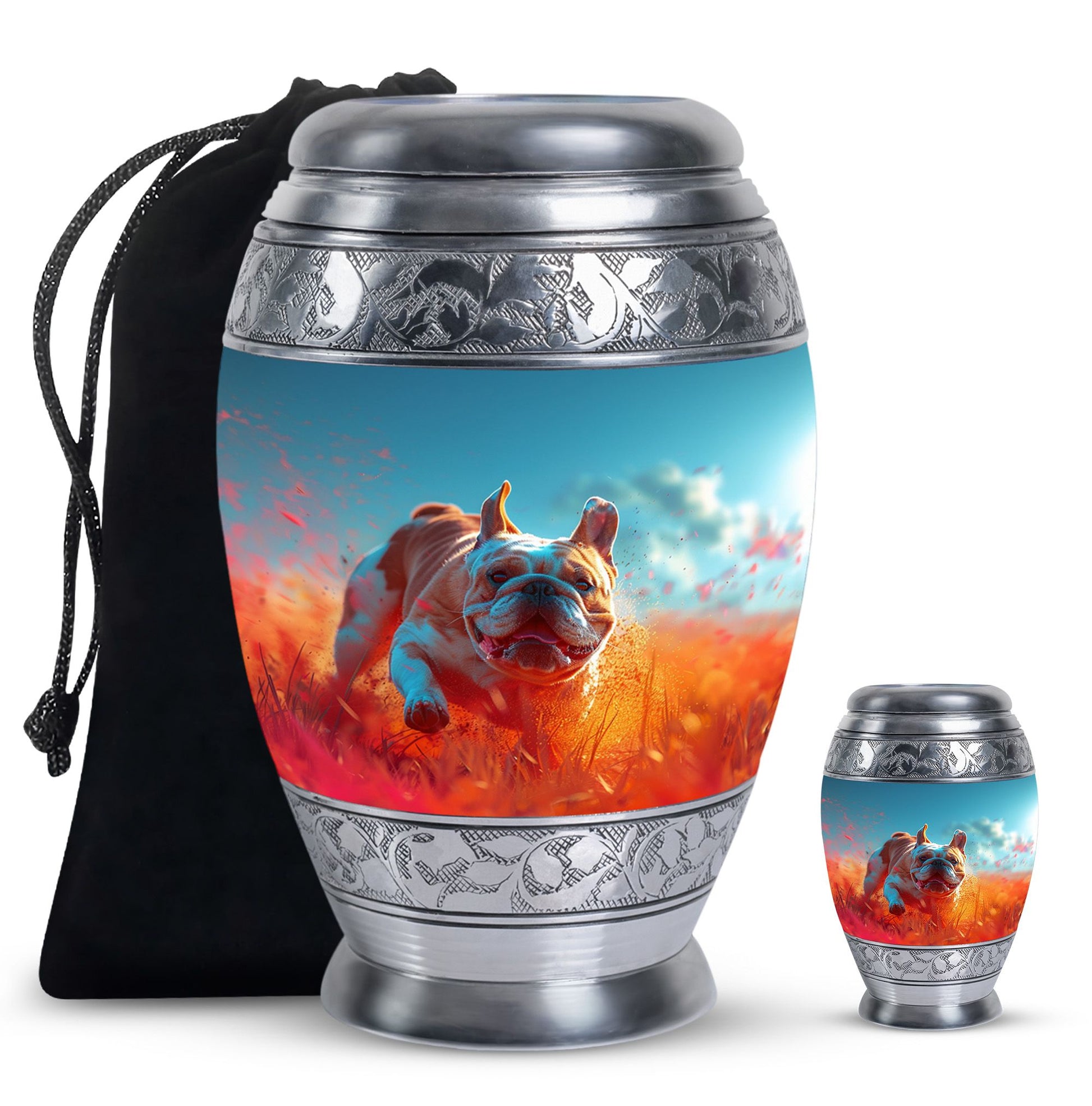 Bulldog Burial Urn - Large Pet Urns For Ashes