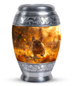 Golden Bulldog Memorial Tribute Urn - Pet Cremation Urns For Funeral