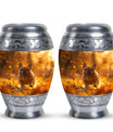 Golden Bulldog Memorial Tribute Urn - Pet Cremation Urns For Funeral