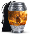 Golden Bulldog Memorial Tribute Urn - Pet Cremation Urns For Funeral
